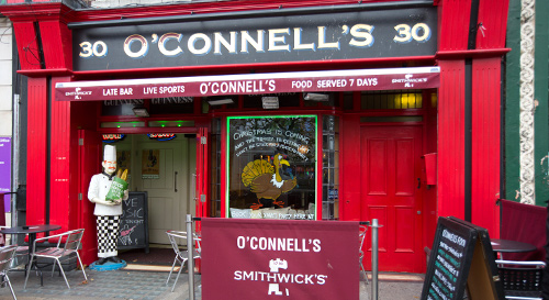 Store front image of O Connells Bar Dublin